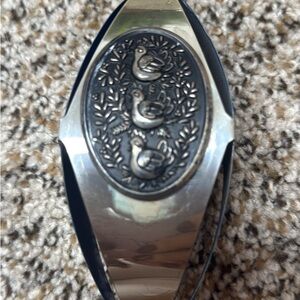 Sterling Silver “3 French Hens” from 12 days of Christmas ornament. 1972